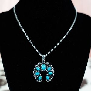 Turquoise Beaded Naja Insp Free spirit boho hippie people necklace nwt